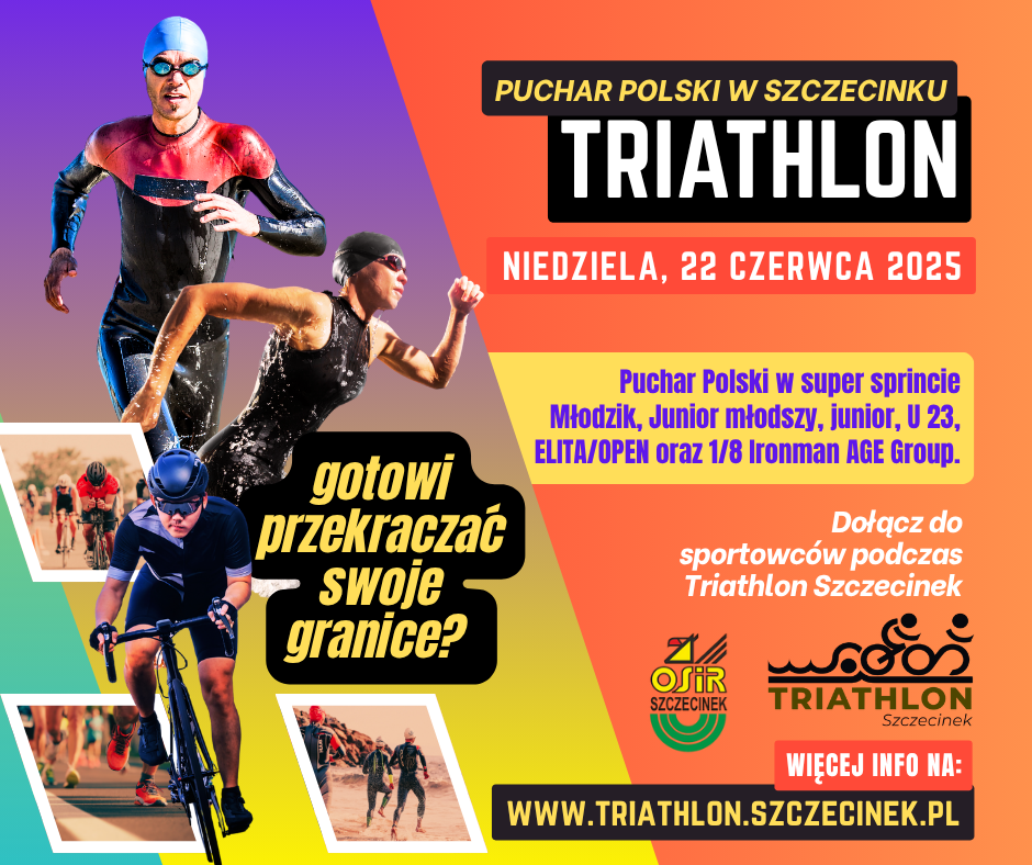 Przedłużone zapisy na Triathlon Szczecinek